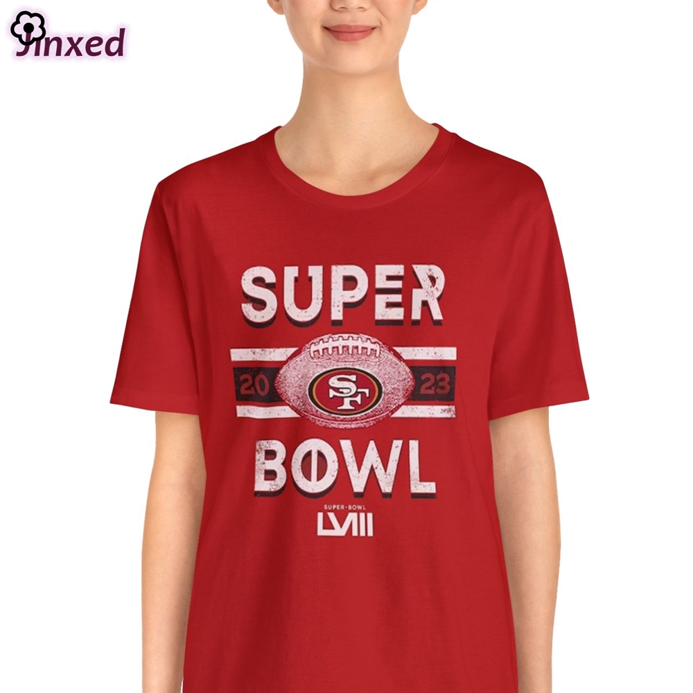 Official San Francisco 49ers Majestic Threads Super Bowl Lviii Hoodie T-shirt 